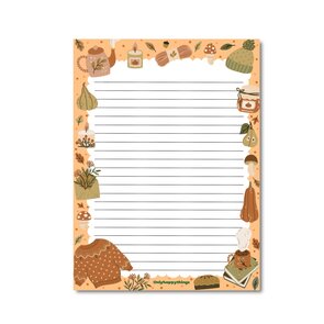 A5 Cozy autumn Notepad - Double Sided - by Only Happy Things