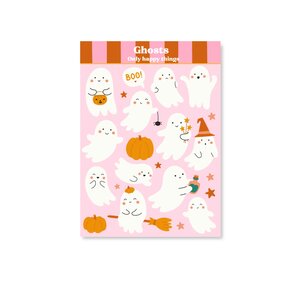 A6 Stickersheet Ghosts - Only Happy Things