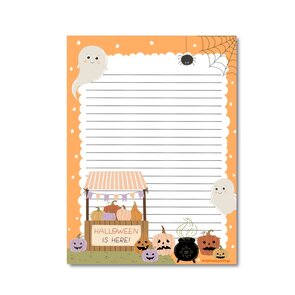 A5 Halloween is here Notepad - Double Sided - by Only Happy Things