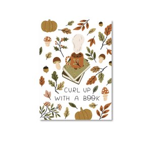 Postcard Only Happy Things | Curl up with a book
