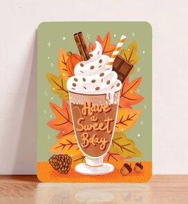 Postcard Happy a Sweet Birthday - Aniet Illustration