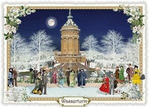 PK 876 Tausendschön Postcard Christmas - Weihnachten - Wasserturm, Mannheim