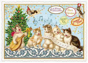 PK 1255 Tausendschön Postcard - Merry Christmas – Fröhliche Weihnachten – Joyeux Noel