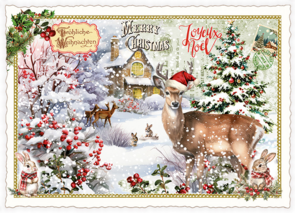 PK 1253 Tausendschön Postcard - Merry Christmas – Fröhliche Weihnachten – Joyeux Noel