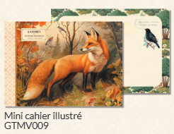 Mini Illustrated notebook Gwenaëlle Trolez Créations - Fox