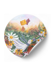 5x Sticker Post en Paddestoelen by RomyIllustrations