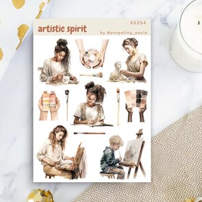 Artistic Spirit - Sticker Sheet by Penpaling Paula
