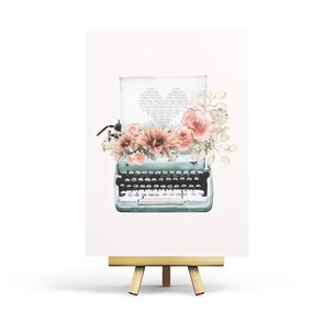 Love Typewriter Postcard by Penpaling Paula