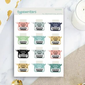 Typewriters - Sticker Sheet by Penpaling Paula