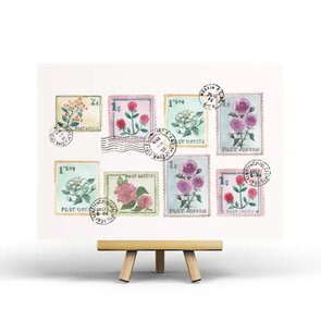 Vintage Postage Postcard by Penpaling Paula