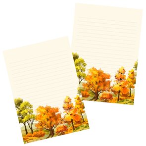 Autumn Woods - Letter Pad by Penpaling Paula