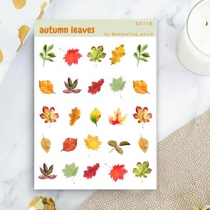 Autumn Leaves - Sticker Sheet by Penpaling Paula
