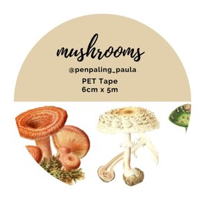 Mushrooms - PRE-CUT PET-tape by Penpaling Paula