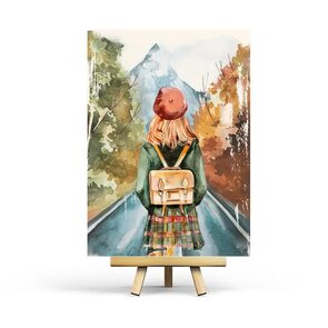 Autumn Roads Postcard by Penpaling Paula