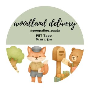 Woodland Delivery - PRE-CUT PET-tape by Penpaling Paula