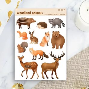Woodland Animals - Sticker Sheet by Penpaling Paula