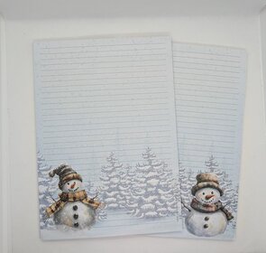 A4 Notepad Snowman 2.0 - by StationeryParlor
