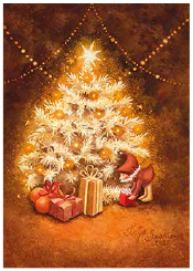Postcard 487 by Katja Saario - Christmas Tree