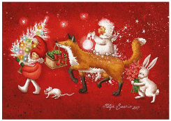 Postcard 297 by Katja Saario - Christmas Parade