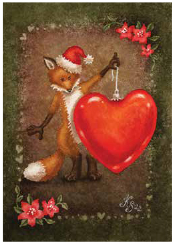 Postcard 411 by Katja Saario - Christmas Heart