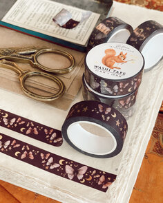 Moonlit Moths Washi Tape - Iris Esther