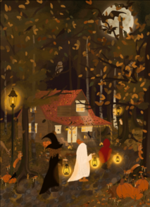 Halloween Postcard A6 - Nicolet Boon