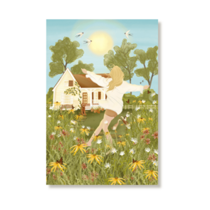 Dansend de Zomer In Postcard A6 - Nicolet Boon