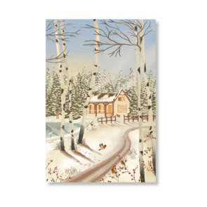 Winterhuis Postcard A6 - Nicolet Boon