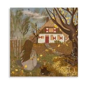 “The Joy of Autumn” square card - Nicolet Boon