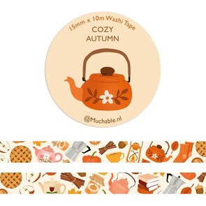 cute autumn fall items cosy days Washi Tape - Muchable