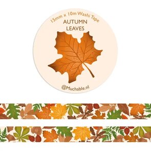 herfst autumn cute leaves fall Washi Tape - Muchable