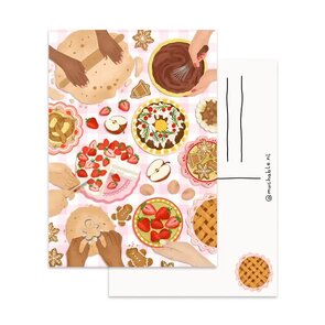 Christmas Postcard by Muchable - baking cookies