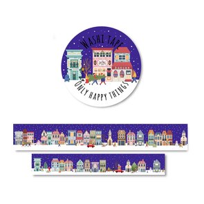 Washi Tape | Winter village (2cm) - Only Happy Things