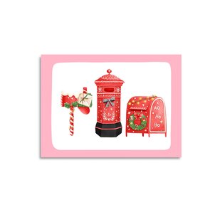 Postcard Only Happy Things | Christmas mailboxes