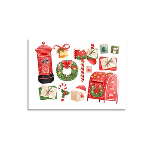 Postcard Only Happy Things | Christmas mail