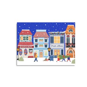 Postcard Only Happy Things | Winter village
