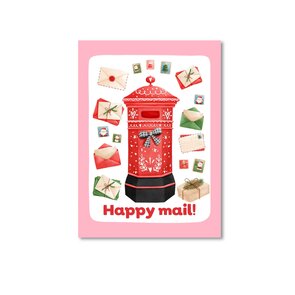 Postcard Only Happy Things | Christmas Happy mail