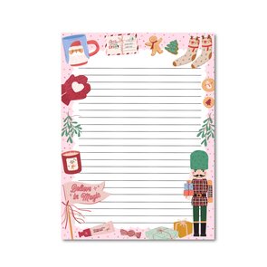 A5 Notepad Christmas Girl - Double Sided - by Only Happy Things