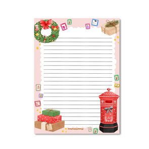 A5 Notepad Christmas Mail - Double Sided - by Only Happy Things