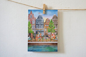 Postcard Lotte Drouen | Koningsdag