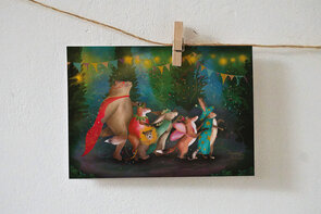 Postcard Lotte Drouen | Carnaval