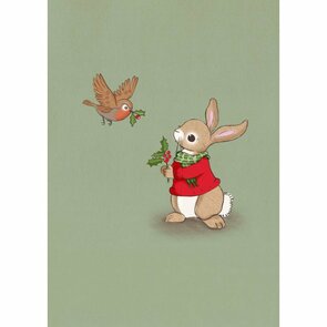 Postcard Belle and Boo | Holly Delivery