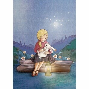 Postcard Belle and Boo | Night Bunny