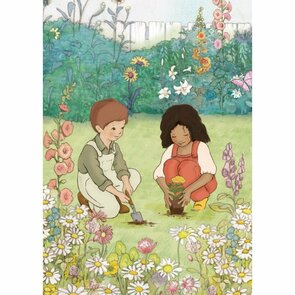 Postcard Belle and Boo | Planting Seeds