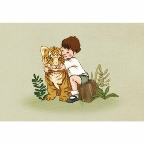Postcard Belle and Boo | Tiger Cub Hug