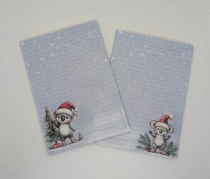 A5 Notepad Christmas Koala - by StationeryParlor