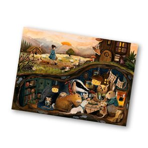 A6 Postcard from Esther Bennink - Cosy in the woods