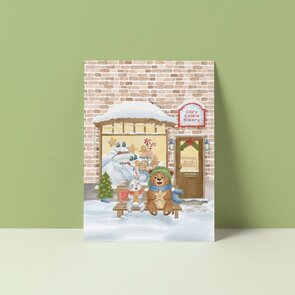 A6 Postcard from Studio Poppybird - Cookie Bakery