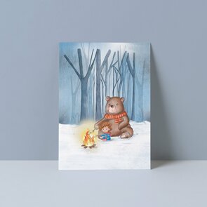 A6 Postcard from Studio Poppybird - Marshmallows