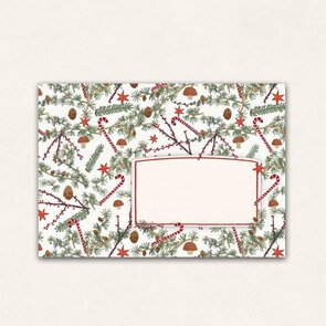 10 x Envelope TikiOno | Weihnachten hell